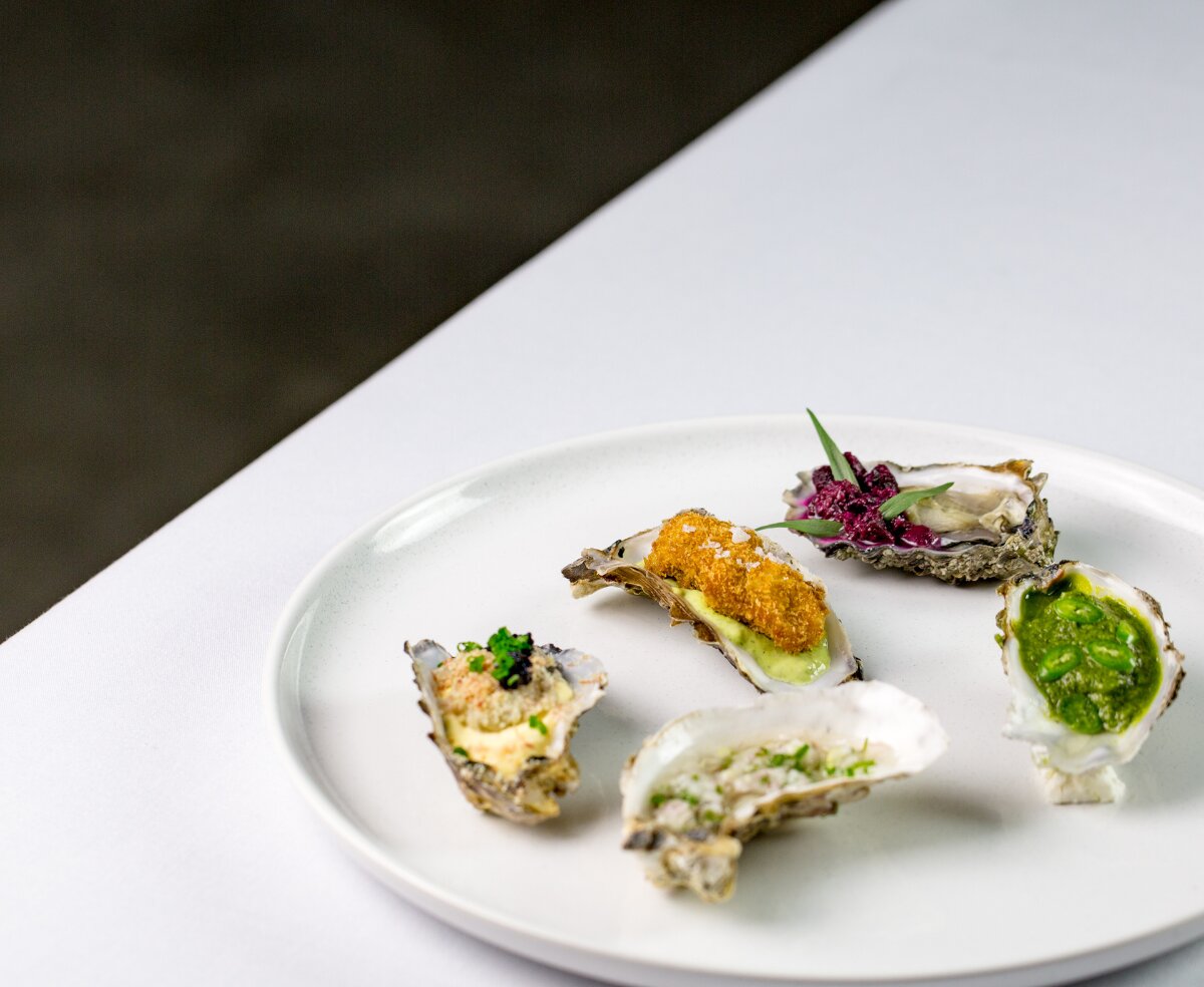 Selection of dressed oysters